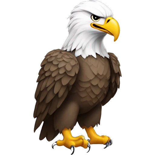 Eagle wearing shirt that says “Gods Child 84” emoji