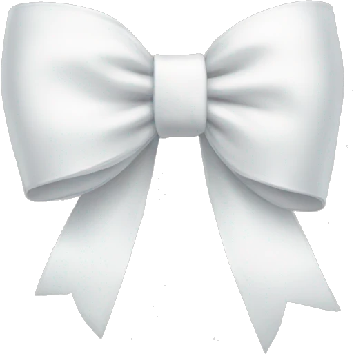 White bow emoji