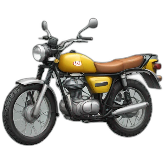 Old trail motorbike emoji