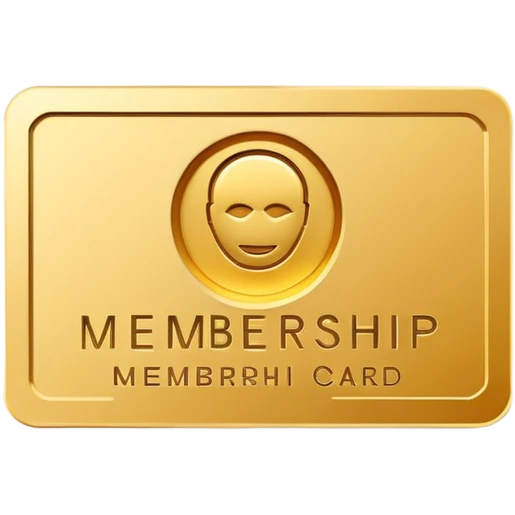 membership card logo minimal emoji
