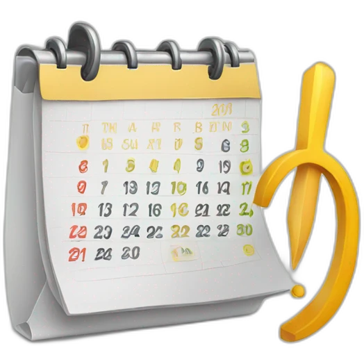 calendar with checkmark emoji