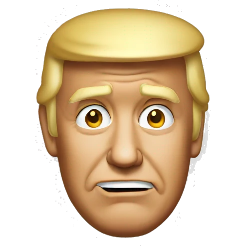 DONALD TRUMP old face emoji