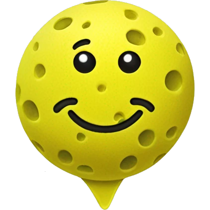 Yellow Pickle ball emoji
