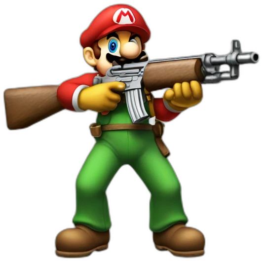 machine-gun-mario emoji