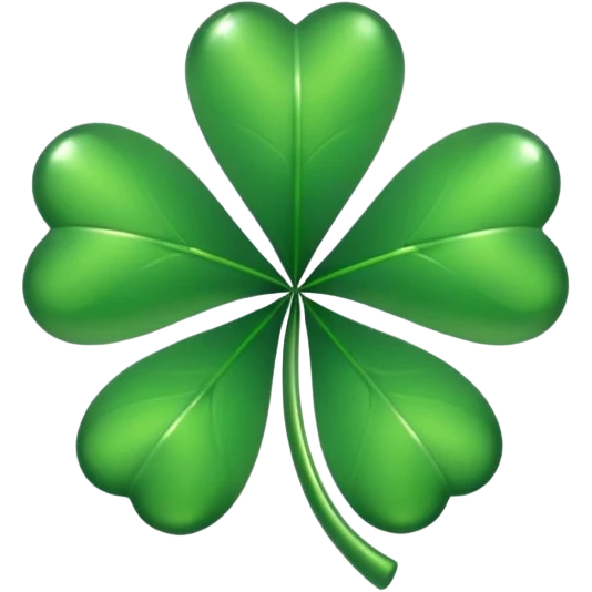 Lucky clover charm 
 emoji