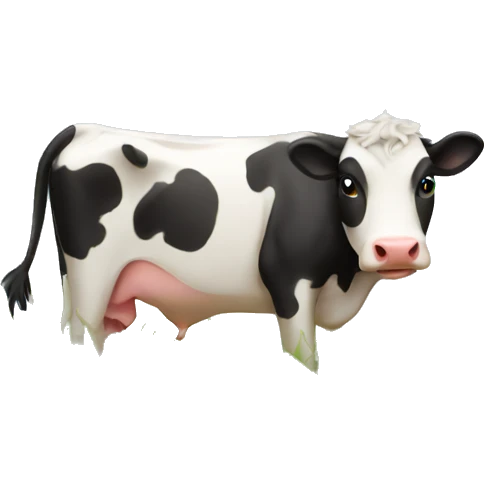 Cow, grass  emoji