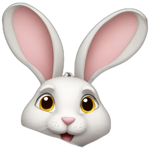 rabbit reading a newspaper emoji