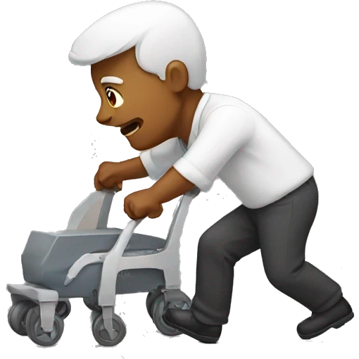 pushing emoji