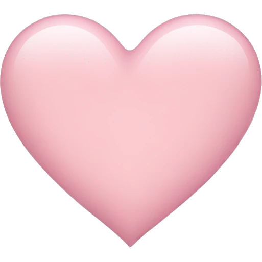 Light pink heart emoji