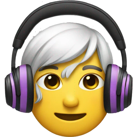 some flirty headphones emoji