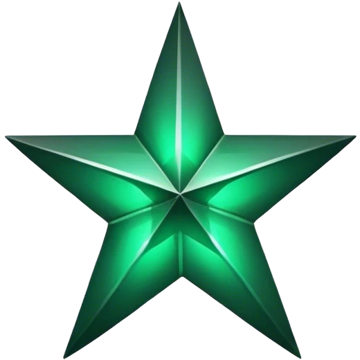 dark emerald star  emoji