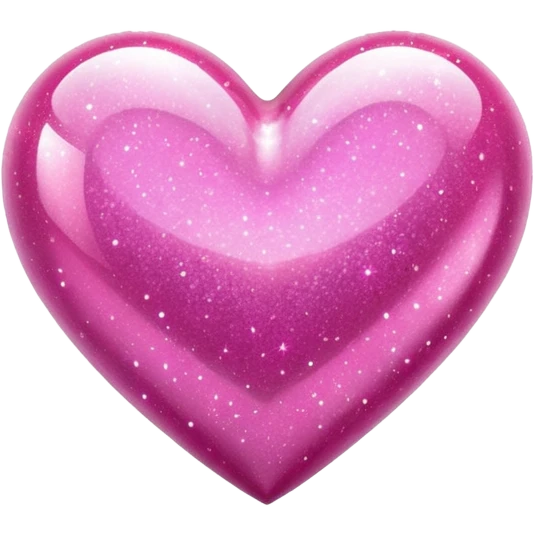 Pink sparkly heart emoji