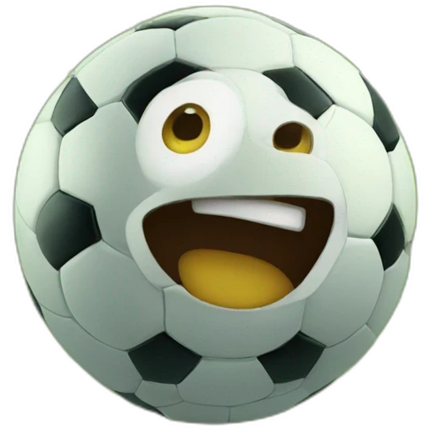virus playing soccer emoji