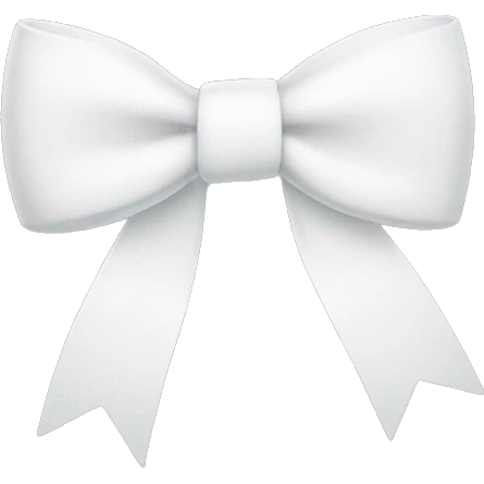 White bow emoji