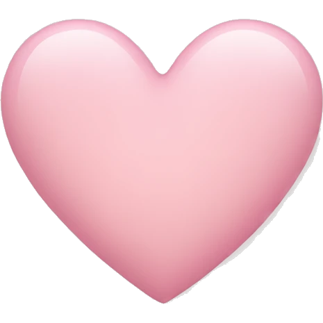 Light pink heart emoji