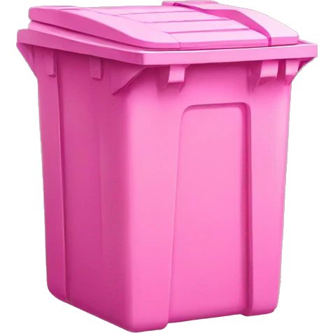 Pink bins emoji