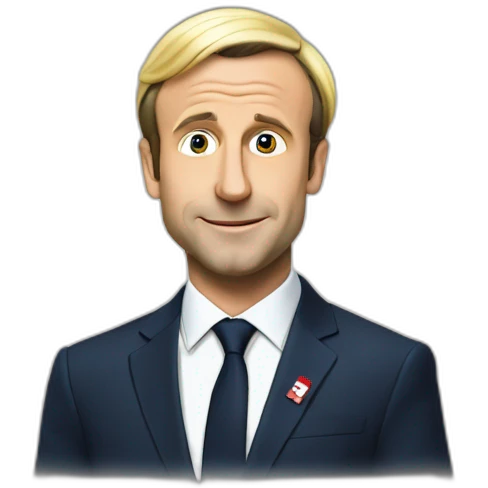 Macron sur lepen emoji