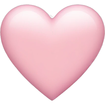 light pink heart emoji
