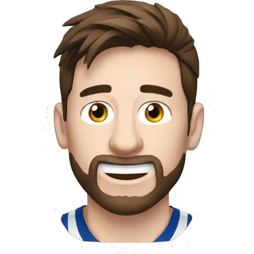 Messi haciendo un gol emoji