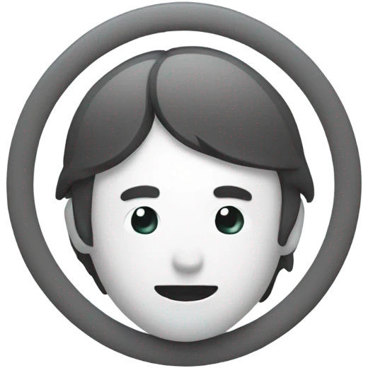 A person with a like loading sign on top of its head ￼ emoji