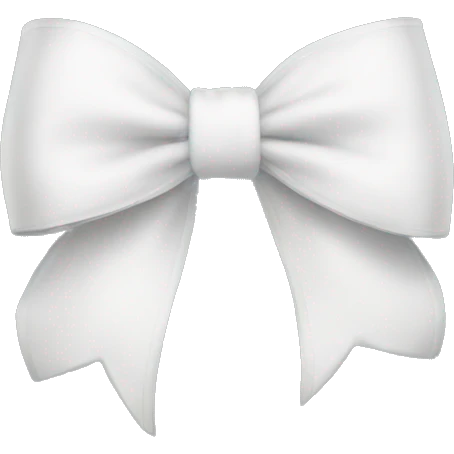 White bow emoji