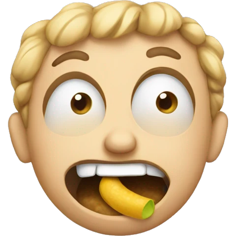 Chewing emoji