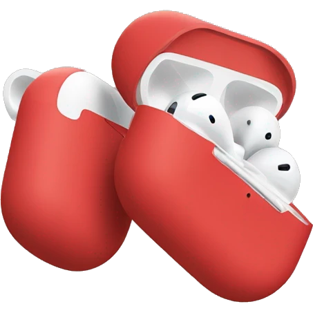 Red AirPods  emoji