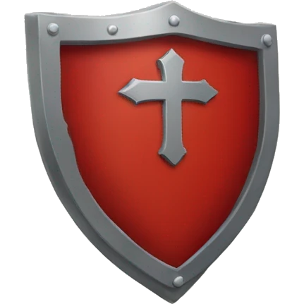 red faith shield emoji