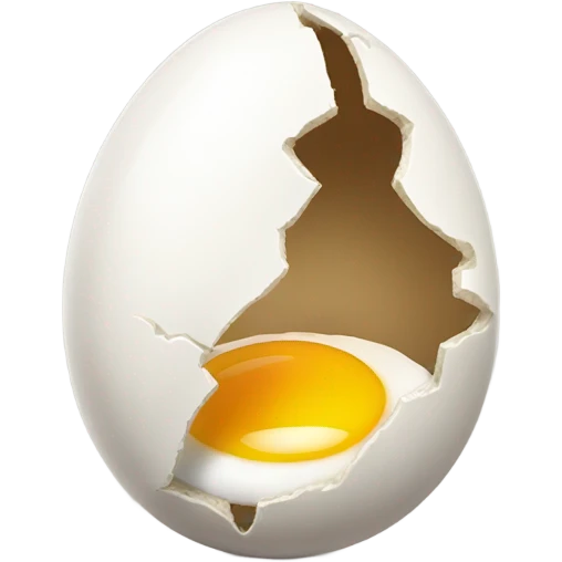 Cracked egg emoji
