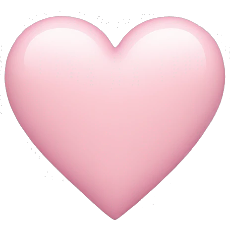 pastel pink heart emoji