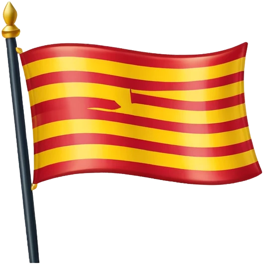 Drapeau emogie simple catalan stylé iPhone emoji