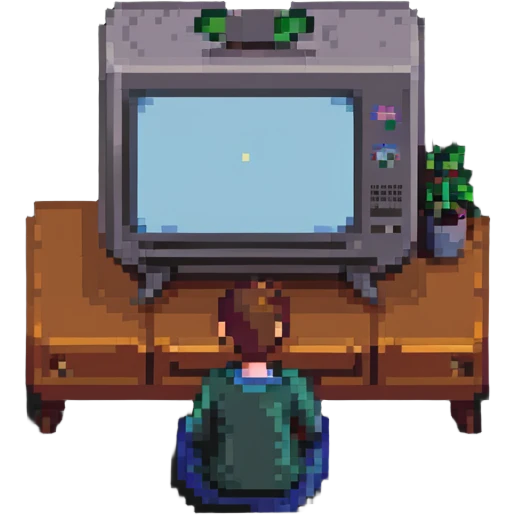 person watching TV emoji
