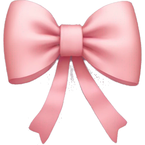 Aesthetic bow emoji