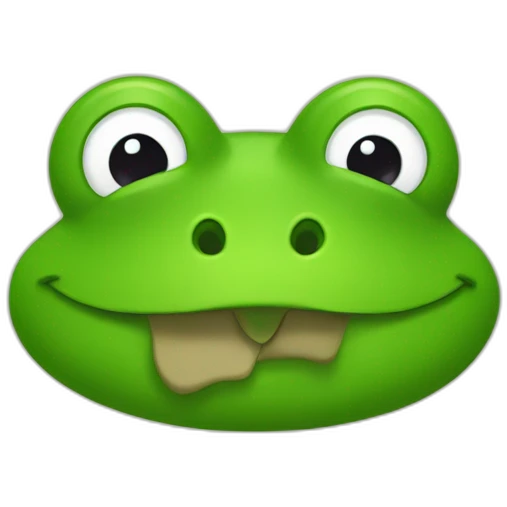 Grenouille moustache emoji
