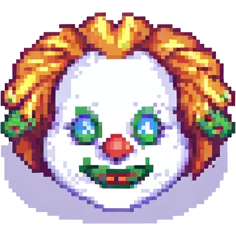 clown's hair emoji