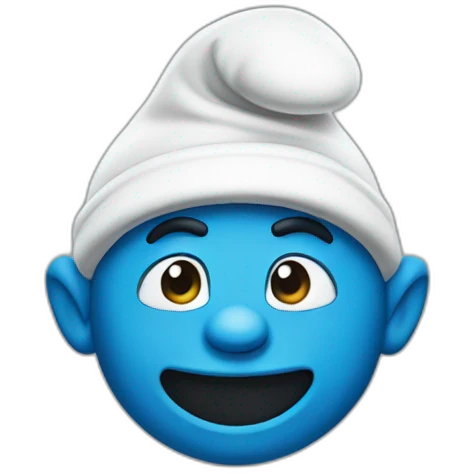 Smurf emoji