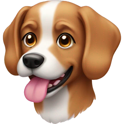 Dog pink emoji