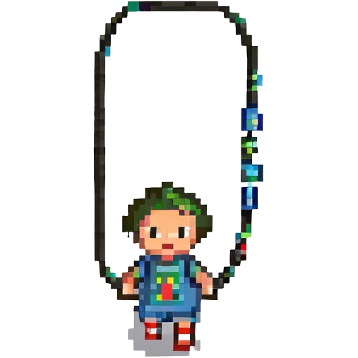 small boy skipping rope emoji