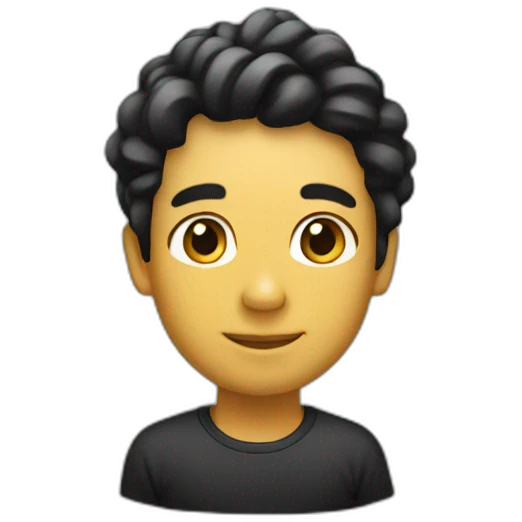 Listón comemorativo color negro emoji