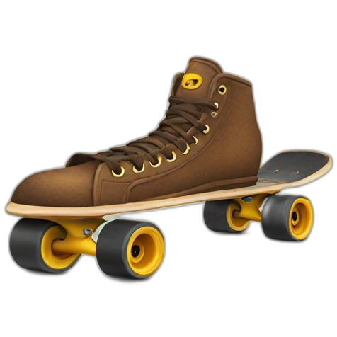 skate made out of tortoise emoji