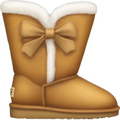 Uggs with bow on the back  emoji
