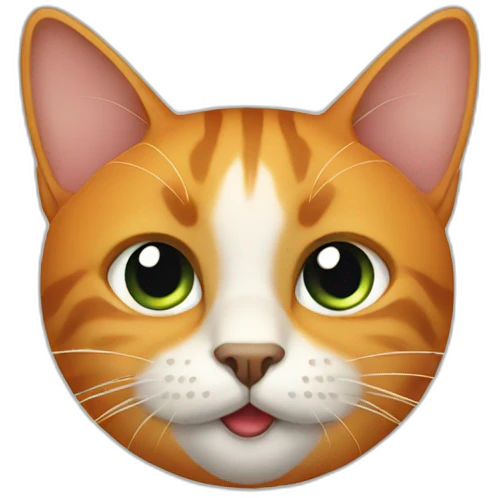 Cat portocalie emoji