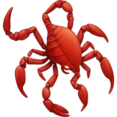 Scorpio star sign in red  emoji