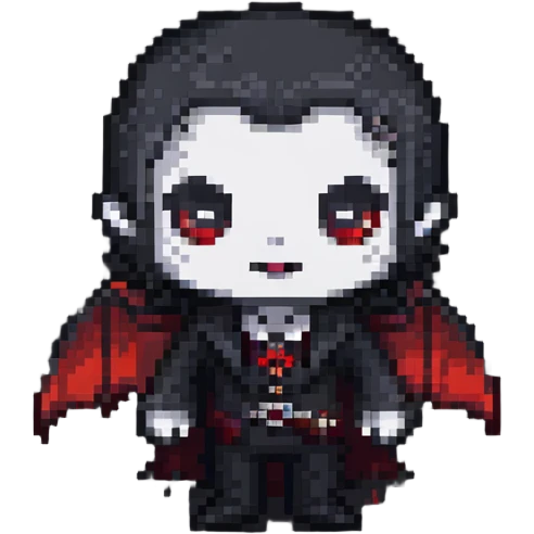 Tiny vampire emoji