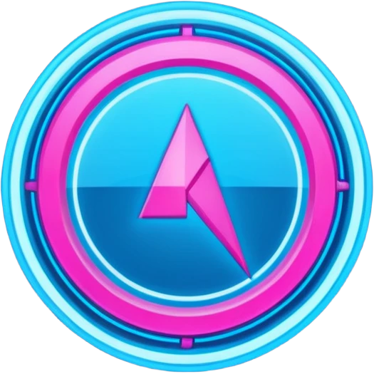 neon cyberpunk-themed icon representing endurance emoji
