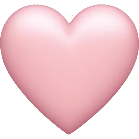 Light pink heart emoji