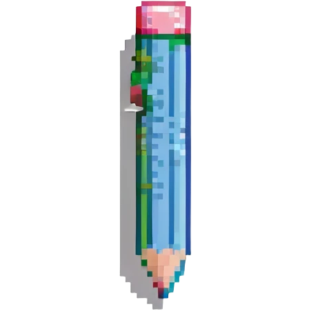 a pixel art pencil eraser emoji