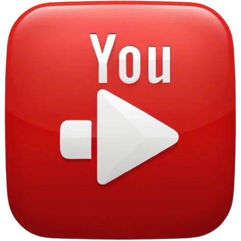 youtube logo play button animated you tube text emoji