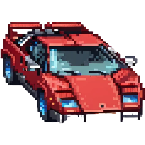 красная Lamborghini Countach, no background emoji