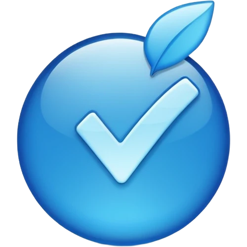 Create a instagram verified blue tick emoji